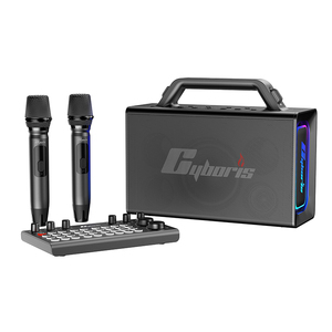 Máquina de Karaoke Portátil Profesional X21 de 200 W con Mezclador de Sonido, 2 Micrófonos UHF y Espectáculo de Luces RGB Dinámicas - Product Image 1