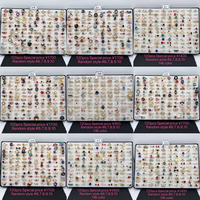 251128 XUPING Bijoux de mode, boîte à bagues, 120 pièces aléatoires de pierres artificielles, bagues plaquées or en gros