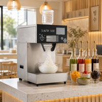 Machine à glace pilée commerciale en acier inoxydable, pour flocons de neige, bingsu au lait, idéale pour les salons de thé Boba et les cafés de desserts
