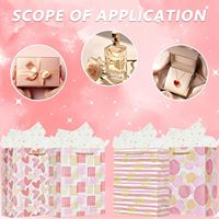 Sacs en papier biodégradable blancs mignons pour emballages cadeaux et souvenirs, écologiques, réutilisables, usage commercial