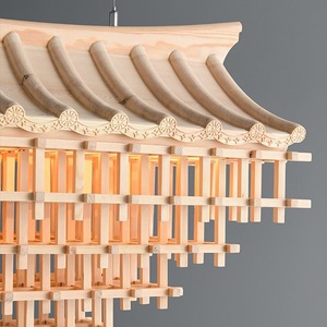 Modern Chinese Style Pendant <b>Light</b> Zen-Inspired <b>Tea</b> Room and Restaurant Chandelier for Hotel Lobby Villa Bar Lighting - Product Image 2