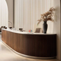 Bureau de luxe européen, hôpital, marbre artificiel, pierre, réception classique moderne