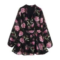 Robe d'été 2025 nouvelle collection pour femme, élégante, imprimée, polyvalente, style rétro décontracté, coupe ajustée et sexy