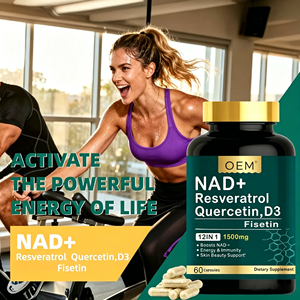 OEM ODM NAD+12-in-1 Complex Capsules 120 Count with Resveratrol Quercetin D3 Fisetin Dietary Supplement - Product Image 3