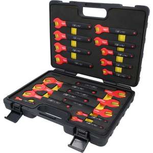 KS TOOLS - 118.1500 Jeu de clés ouvertes avec isolation de protection (18 pcs) - EAN 4042146874752 1000V CLÉS ISOLÉES - Product Image 1