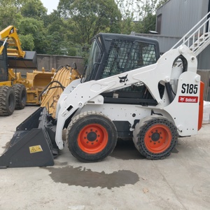 รถตักล้อยาง Bobcat S185 รุ่นดั้งเดิมจากสหรัฐอเมริกา พร้อมบุ้งกี๋ขุดขนาด 0.72 ลูกบาศก์เมตร น้ำหนักใช้งาน 2.82 ตัน สภาพดี - Product Image 2