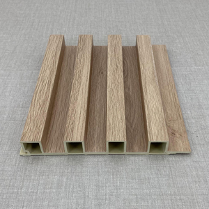 Revêtement mural moderne WPC sans formaldéhyde Plaque de grille intérieure en pin creux en plastique bambou Hôpitaux Villas Décor en <span class=keywords><strong>bois</strong></span> - Product Image 1