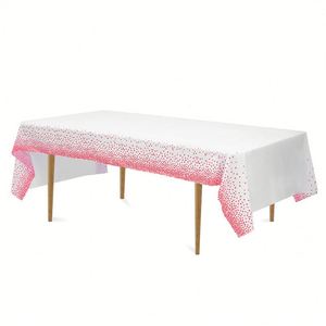 Wholesale 54" X 108" Rectangle Gold Dot <b>Disposable</b> Plastic Tablecloth Party <b>Disposable</b> Waterproof <b>Table</b> Cover Gold <b>Table</b> <b>Cloths</b> - Product Image 3