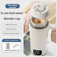 Bouilloire Électrique Numérique Portable 0,6 L avec Mixeur, Chauffe-Eau, Mélangeur, Contrôle Multi-Température, Arrêt Automatique, Économe en Énergie, pour Hôtels et Domicile, OEM