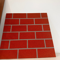 Revêtement en aluminium à motif de brique personnalisé, panneau décoratif en aluminium à texture de brique rouge pour mur rideau