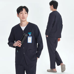 للبيع بدلات فرك عالية الجودة زي ممرضة طبية ملابس الأطباء ملابس جراحية طويلة الأكمام للجنسين - Product Image 3