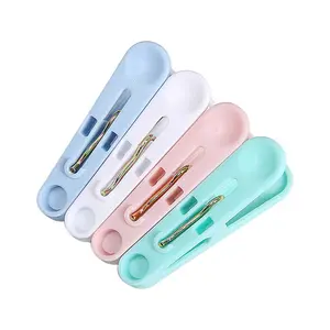 50 kích thước nhỏ màu nhựa quần áo chốt mùa xuân-nạp giặt pin <span class=keywords><strong>4</strong></span> màu sắc cho phòng khách nhà bếp du lịch ngoài trời công cụ thực phẩm - Product Image 1