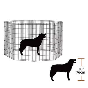 Joysing DIY büyük Pet köpek kafesi köpek taşınabilir Metal tel çit açık ve kapalı oyun parkı ve <span class=keywords><strong>Run</strong></span> yavru çit kulübesi - Product Image 3