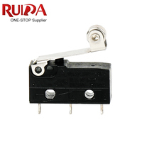 Micro-interrupteur Weipeng DK4 à action rapide subminiature, 2 broches SPST 1NC, plongeur à broche, 10A 250V, micro-interrupteur T105