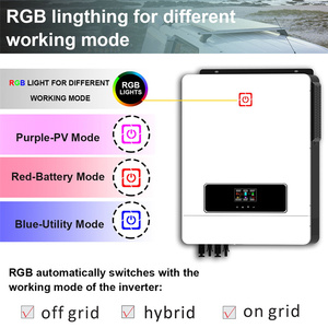 Y & H-inversor híbrido Solar de 8,2 kW, controlador de carga integrado de 160A, entrada máxima de 500V PV, CC de 48V a ca de 230V, onda sinusoidal pura Inv - Product Image 6