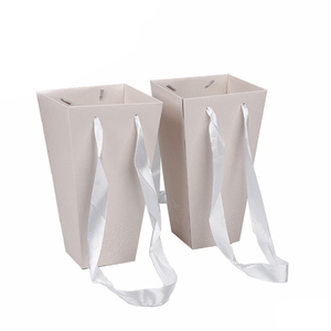 Sac en papier créatif personnalisé, pour Bouquet de fleurs, emballage cadeau, Design créatif, transportable, 50 pièces - Product Image 6