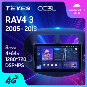 TEYES-Autoradio CC3L WIFI pour Toyota <span class=keywords><strong>RAV4</strong></span> <span class=keywords><strong>3</strong></span> XA30 <span class=keywords><strong>2005</strong></span>-2013, lecteur multimédia vidéo, navigation stéréo Android No 2din 2 din dvd - Product Image 1