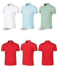 Polo liso en blanco de uniforme transpirable de alta calidad con logotipo personalizado, camiseta bordada de poliéster de golf para hombre - Product Image 1