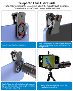 Apexel T18XZJ 18X Zoom tipo <span class=keywords><strong>di</strong></span> pellicola con copertura treppiede compatibile con Pentax & <span class=keywords><strong>Sigma</strong></span> per fotografia e telefono cellulare - Product Image 2