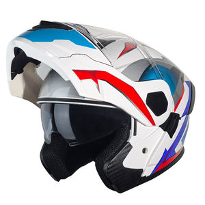 Casco de Motocicleta Modular ABS Integral en Azul Asesino con Calcomanía - Compatible con Bluetooth - Unisex - Directo de Fábrica - Product Image 1