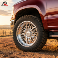 Jantes de camion forgées ForgeLab 20x12 22x14 24x12 24x14 26x16 28X16 4x4 tout-terrain 8x170 8x180 8x6.5 6x5.5 polies pour GMC Ford Chevy RAM