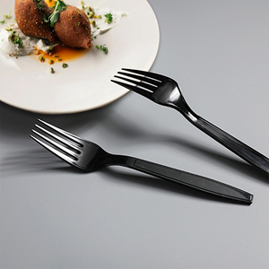 प्लास्टिकोर 175 मिमी लंबाई डिस्पोजेबल पर्यावरण के अनुकूल पीएस प्लास्टिक फोर्क कटलरी - Product Image 1