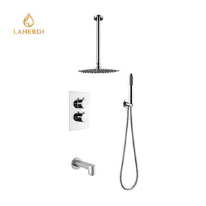 Mezclador de lluvia termostático de cromo, conjunto de <span class=keywords><strong>ducha</strong></span>, <span class=keywords><strong>Grifo</strong></span> de <span class=keywords><strong>ducha</strong></span> - Product Image 4