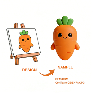 Poupée en PVC 3D personnalisée en usine, en forme de canard fraise rouge, conçue avec la technologie de l'intelligence artificielle, poupée statique en PVC sur mesure - Product Image 4