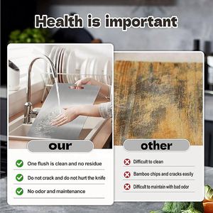 Planches à découper en acier inoxydable 304 de qualité alimentaire, double face, avec logo personnalisé, lavables au lave-vaisselle, modernes pour la cuisine - Product Image 4