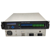 Amplificador Óptico TOKELINK T-1550E 1550nm WDM EDFA 2U de Alta Potencia para FTTH, 16 Puertos, CATV, IP, Garantía de 3 Años