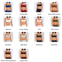 NCLAGEN Soutien-gorge de sport à double bretelle pour femme, dos en forme de V, séchage rapide, respirant, col carré, pour yoga en plein air, gym, fitness