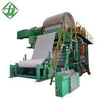 Machines de recyclage de papier usagé de bonne qualité, 1880 mm, 5 tonnes par jour, machine à papier toilette, ensemble complet