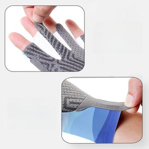 Vente en gros de gants de soleil sans doigts en spandex respirant avec logo personnalisé pour la pêche et les activités de plein air gant léger à demi-doigts - Product Image 3