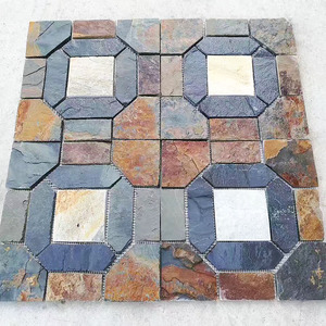 Outdoor Natural <strong>Rusty</strong> Slate Tiles Exterior Wall Decoration Slate Stepping Paving Stone - Product Image 3