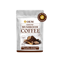 Café instantané aux champignons avec Crinière de lion, Cordyceps et Reishi, soutient le système immunitaire et la clarté mentale