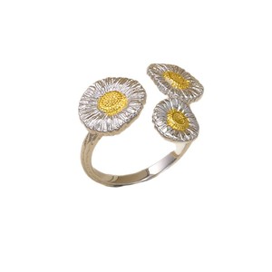 Anello <span class=keywords><strong>dorato</strong></span> in <span class=keywords><strong>argento</strong></span> placcato tre anelli in acciaio inossidabile impermeabile <span class=keywords><strong>argento</strong></span> puro <span class=keywords><strong>argento</strong></span> 925 alla moda - Product Image 5