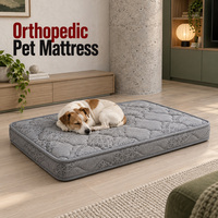 Matelas orthopédique pour chien avec noyau à ressorts ensachés miniatures, housse personnalisée en tissu et matelassage pour collections de marques de produits pour animaux de compagnie