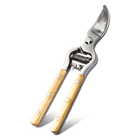 Cisailles de jardin classiques en bois de 9 pouces, sécateur manuel HQ pour l'agriculture, outils de bricolage de qualité avec poignée en bois confortable