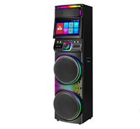 Enceinte de fête professionnelle GD-1417 1200W avec écran tactile, microphones sans fil et éclairage RGB pour la vente en gros