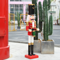 Gros 90CM Grand Casse-Noisette 3FT Casse-Noisette Géant de Noël Casse-Noisette pour Décoration de Noël