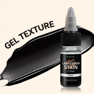 Etiqueta privada 10ml 5-7 días a base <span class=keywords><strong>de</strong></span> plantas Sin necesidad <span class=keywords><strong>de</strong></span> desarrollador Sin toallitas Variantes negras y marrones Pestañas <span class=keywords><strong>Cejas</strong></span> Tinte Crema Para manchas - Product Image 1