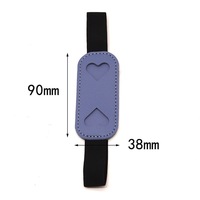 Pochette portable en cuir PU avec élastique pour stylos et cahiers, étui à crayons avec clips
