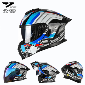 Le casque de moto intégral certifié le plus populaire, casque rabattable avec design ABS, fabriqué en usine. - Product Image 1