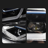 Faros Delanteros HETOP F10 2010-2017, Actualización Serie 5, Versión de Doble Color Amarillo y Blanco, Faros LED DRL para BMW