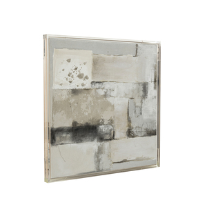 Quadro Moderno Astratto Testurizzato su Tela, Arte da Parete Neutra per Soggiorno e Corridoio - Product Image 2
