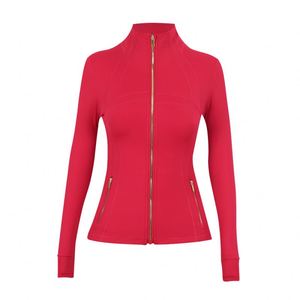 Chaqueta de Yoga para Mujer, Marca L, Edición Correcta, Estilo Definido, Doble Cremallera Dorada con Logotipo, Ropa Deportiva para Gimnasio y Fitness - Product Image 2