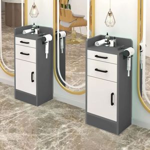 Professional White Rolling Barber Spa Facial Metal Hair Salon Beauty Salon Hairdressing <b>Trolley</b> Carts - Product Image 6