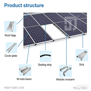 Gouttière solaire en acier ZAM anti-corrosion OEM pour drainage BIPV, compatible avec les structures de toiture de panneaux solaires étanches - Product Image 6