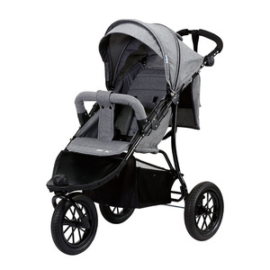 Cochecito de Bebé Ligero 3 en 1, Plegable con una Sola Mano, 3 Ruedas, Reversible, con Cubierta de Lino, Llantas Grandes, Estilo Jogger, Marco de Acero Inoxidable, 22 kg - Product Image 3