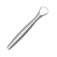 Nettoyant de Langue en Acier Inoxydable en Forme de U, Lot de 3 Outils d'Hygiène Buccale pour Nettoyage de la Langue, Élimination des Dépôts et Prévention de la Mauvaise Haleine